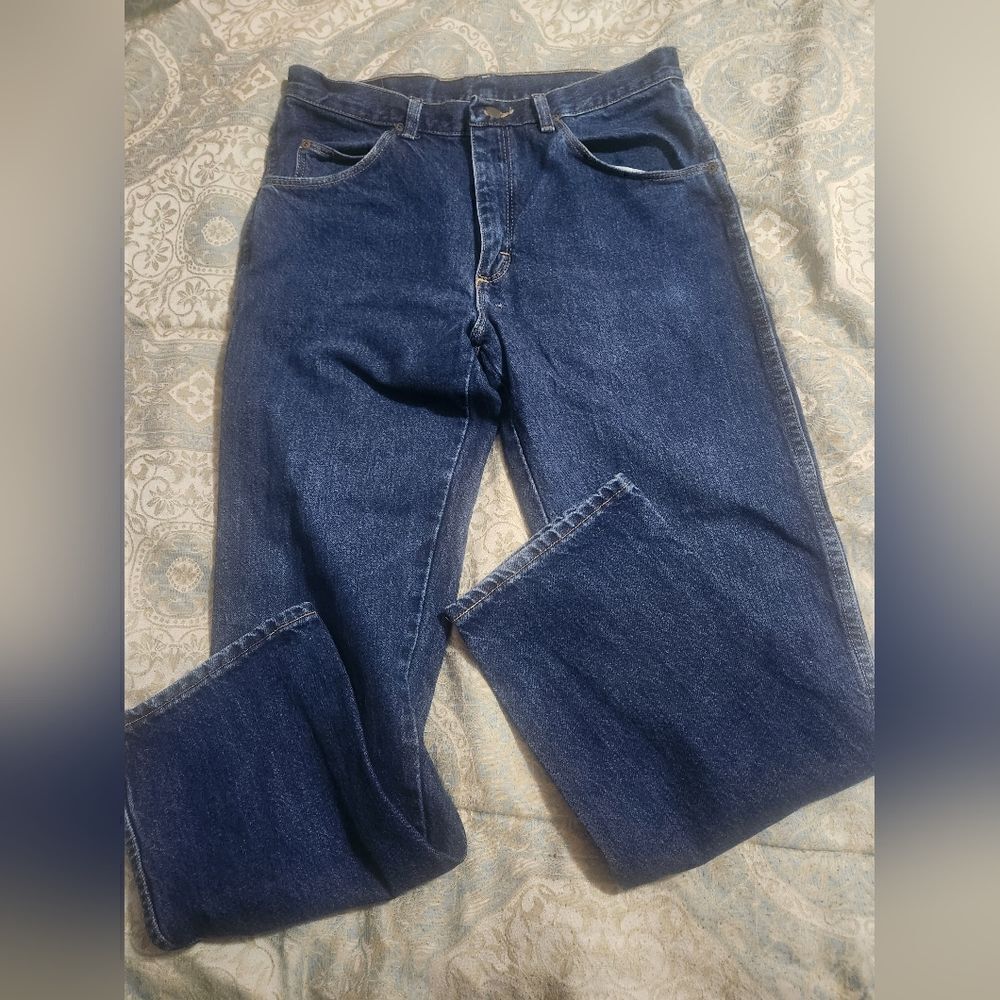 Jennifer Lopez 6 Dark Blue Full Length Pockets Zipper Women’s Jeans